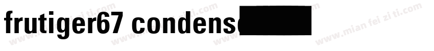 frutiger67 condense粗字体转换